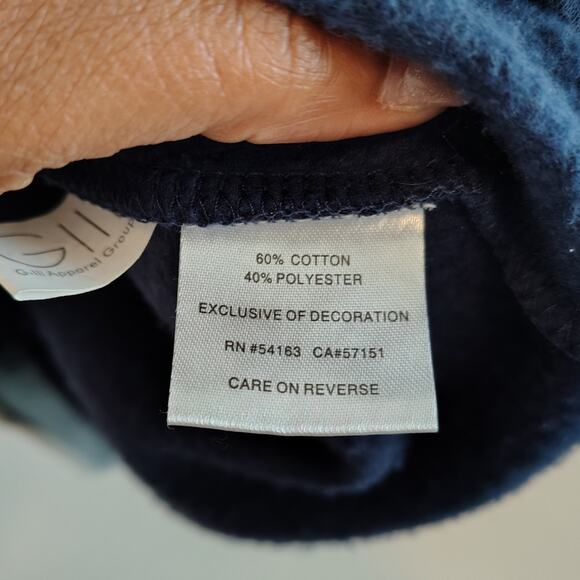 Dallas Cowboys Men Large Blue Gray Band Zip Front Hoodie Jacket NFL GameDay Star - Picture 5 of 8